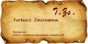 Turbucz Zsuzsanna névjegykártya